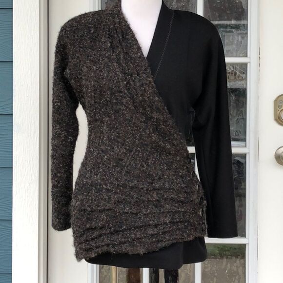 Vintage Y2K O k W  Wool/Viscose Blend Power Jacket - Picture 1 of 8